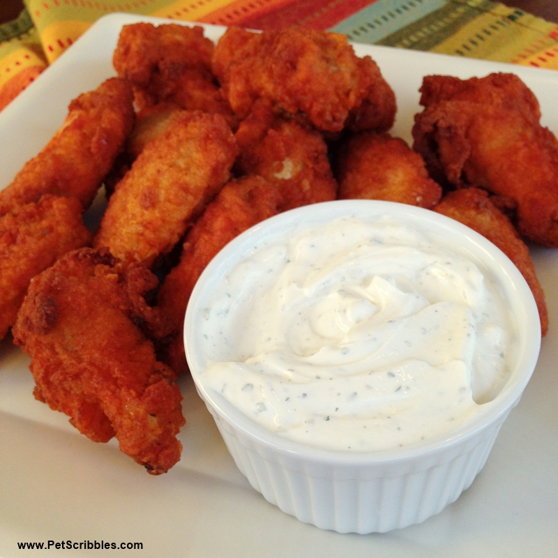 Buffalo Wings with Ranch Dressing? Yes please! Pet Scribbles