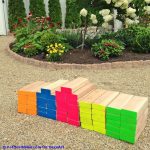 How to make a colorful outdoor giant Jenga game! - Garden Sanity by Pet