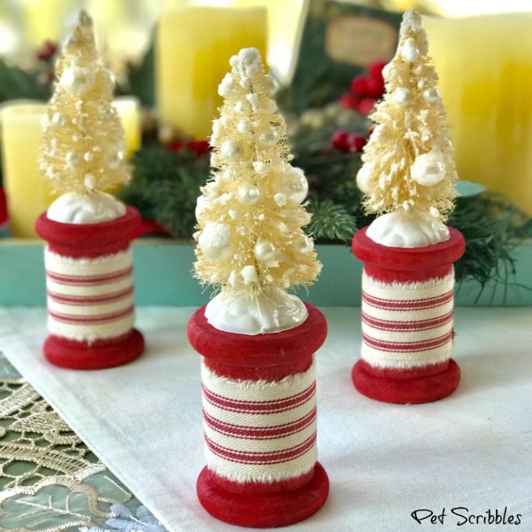 How To Make A Beautiful Bottle Brush Tree Ornament! - Garden Sanity By ...