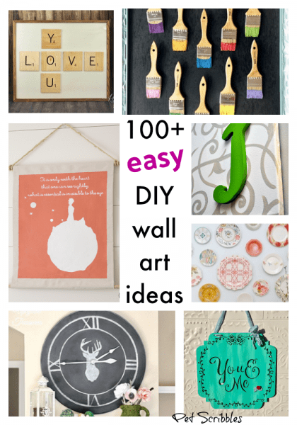 100 Easy DIY Wall Art Projects You Will Love Garden Sanity By Pet   100 Easy Wall Art Projects To Make 420x600 