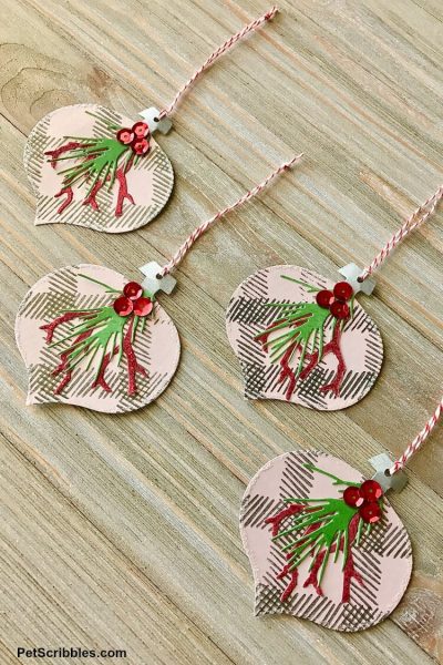 Easy Paper Christmas Ornaments for a tree or garland - Garden Sanity by ...