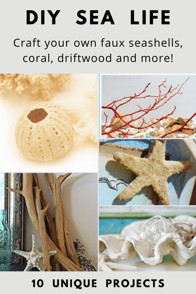 DIY Sea Life: 10 Easy Ways to Make Faux Seashells, Coral, Driftwood and  More! - Garden Sanity by Pet Scribbles
